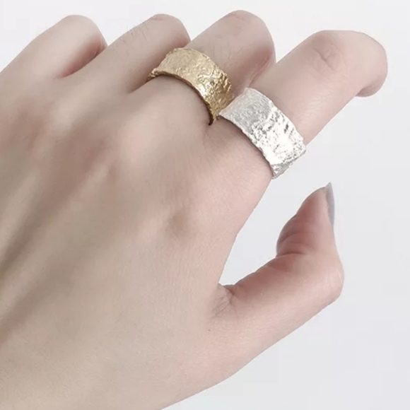 Jewelry - 925 Sterling Silver Textured Band Ring